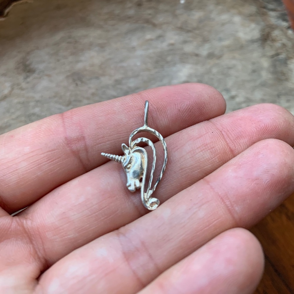 Unicorn Silver Pendant